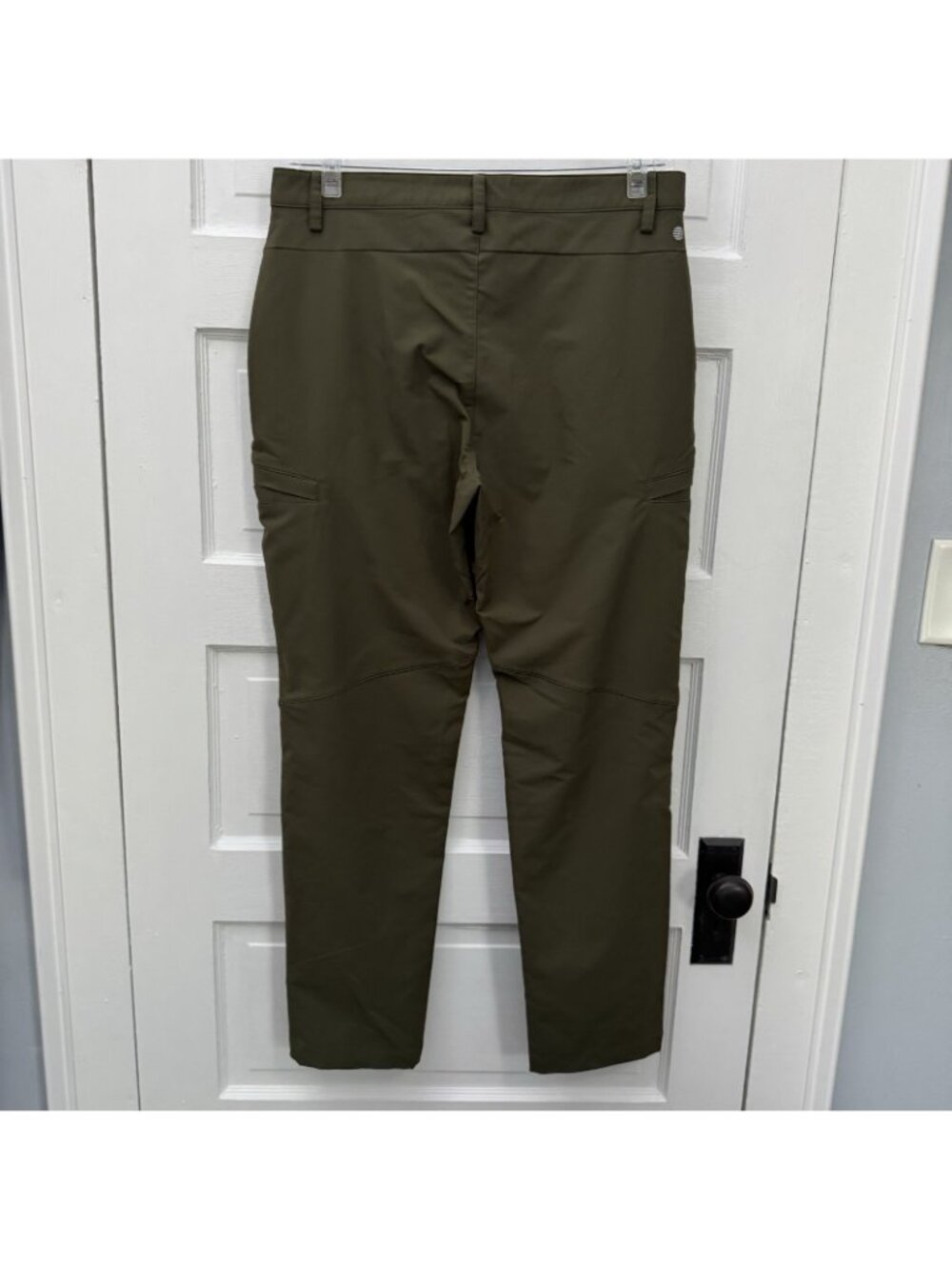 Z by Zella Women’s 34 Olive Performance Cargo Golf Travel Pants Stretch Tapered - Picture 4 of 8